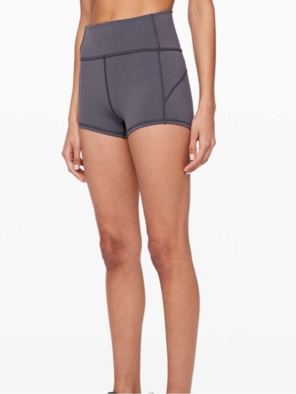 Lululemon women’s biker shorts-Charcoal Size 6
